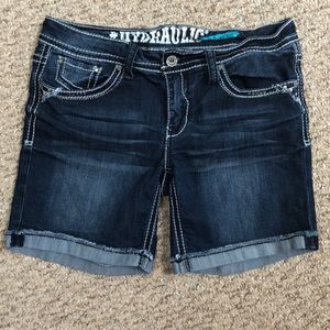 Girls jean Bermuda shorts size 11/12